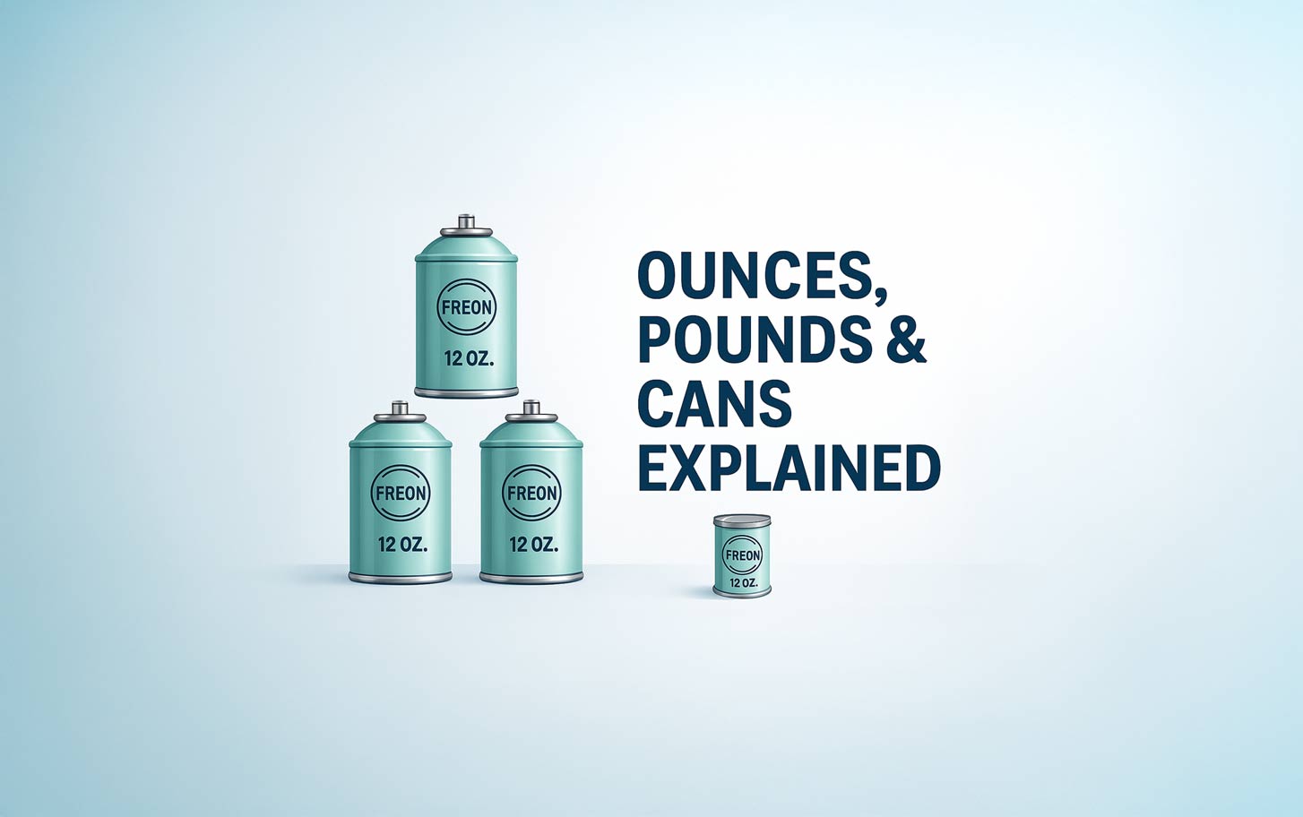 Freon Measurements: Ounces, Pounds, and Number of Cans