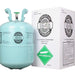 30 lb cylinder of R-134a refrigerant suitable for automotive and HVAC applications.