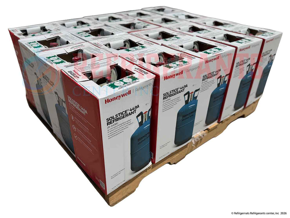25lb R-449A Refrigerant - Half pallet