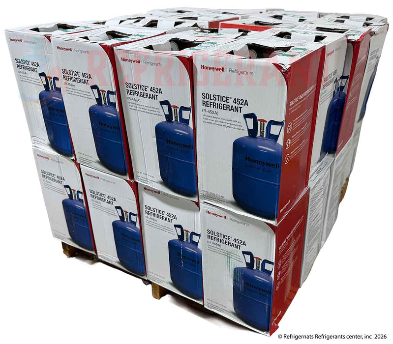 R-452A Refrigerant – Full Pallet (40 × 25 lb) – Genuine Honeywell Solstice®, Made in USA