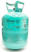 Green disposable tank of Freon 507 refrigerant by Chemours, HFC blend for medium and low temperature refrigeration applications.